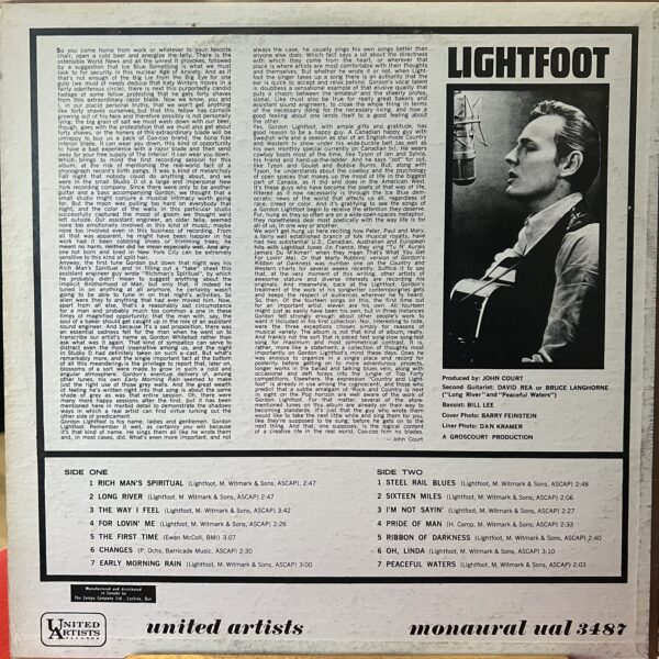 Lightfoot by Gordon Lightfoot - Image 2