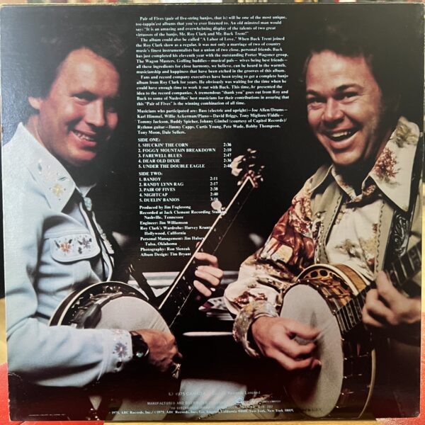 Pair Of Fives (Banjos,That Is) by Roy Clark & Buck Trent - Image 2