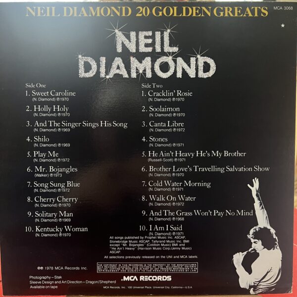 20 Golden Greats by Neil Diamond - Image 2